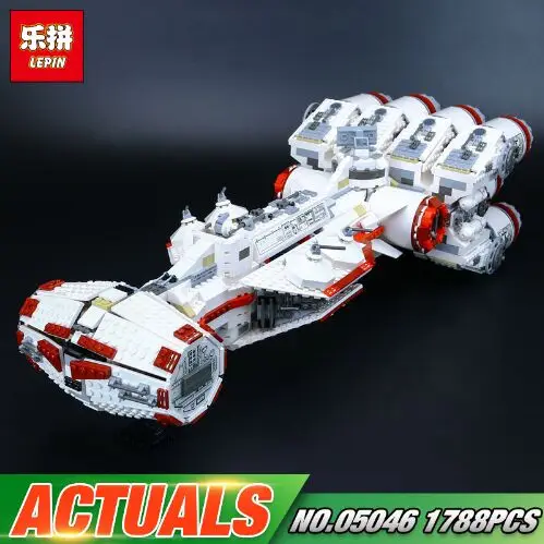 Lepin 05046 Star Series War New 1748Pcs The Star Blockade Set Runner Building Blcoks Bricks The Tantive Toys IV 10019