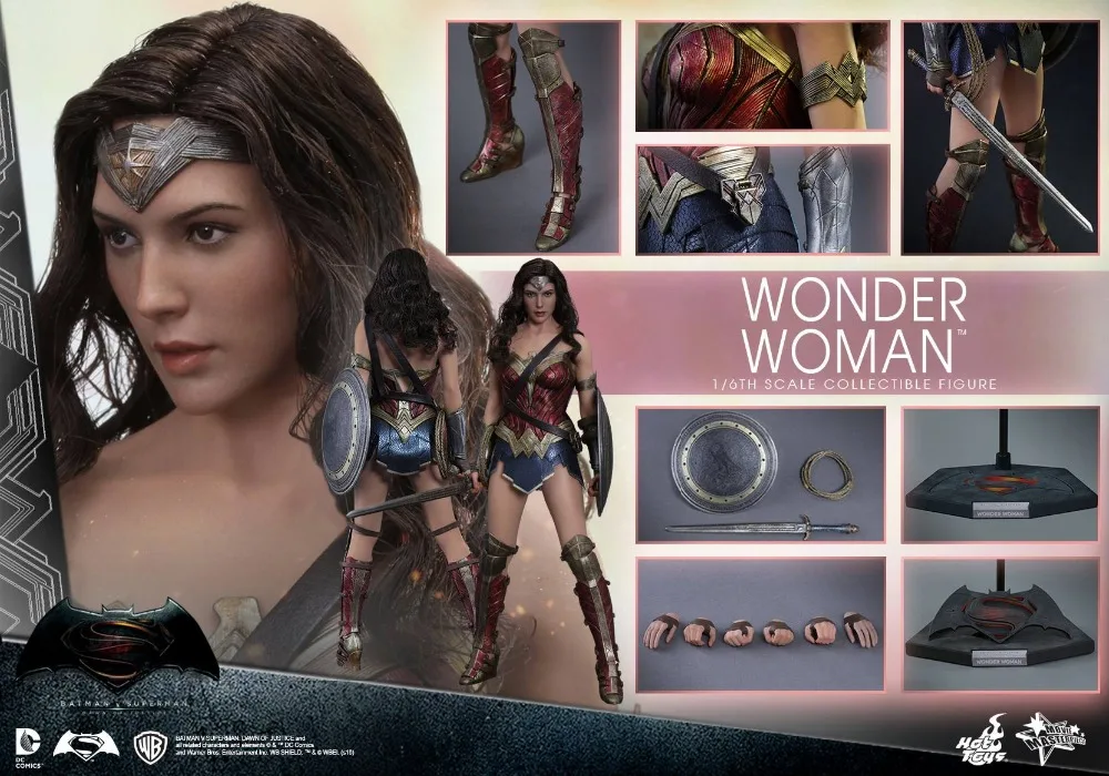 1" 1/6 Бэтмен против Супермена Dawn of Justice Wonder Woman Gal Gadot Коллекционная Фигурка Игрушки