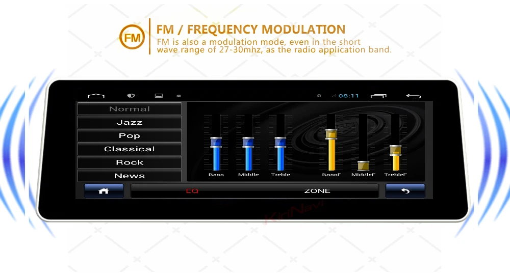 Top KiriNavi 8 Core Android9.1 2+32G PX5  15.5" car dvd player for AUDI A6 A6L 2013-2019 WIFI Bluetooth car radio gps navigation 3