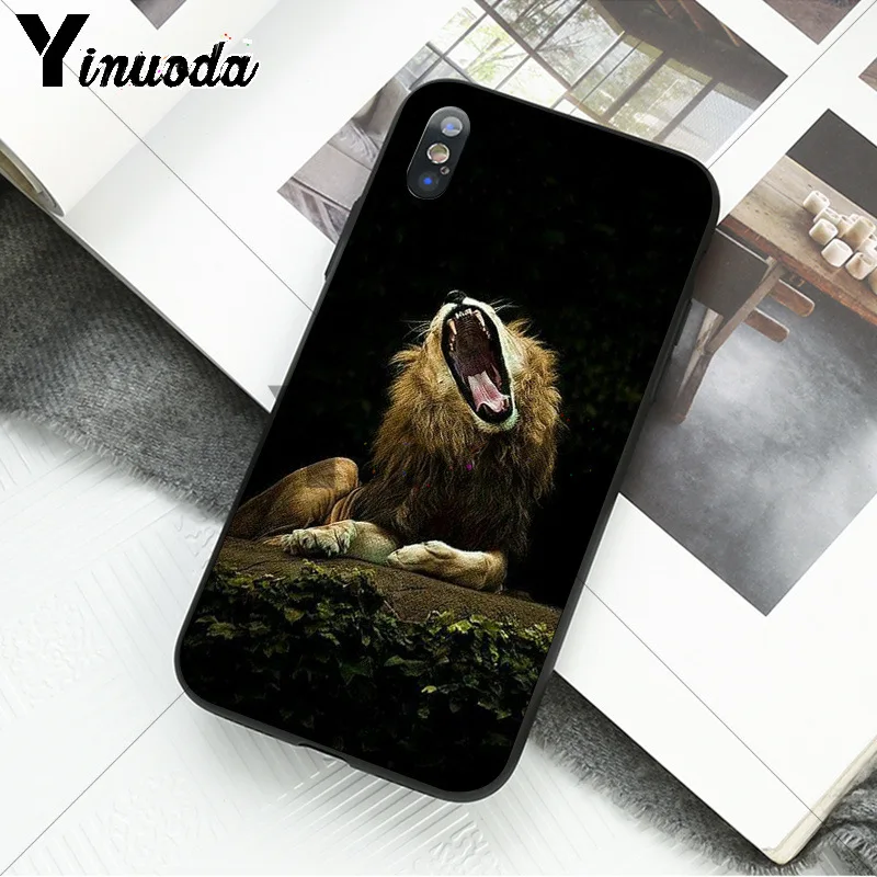 Yinuoda Animal king tiger and lion Pattern TPU Soft Phone Cell Phone Case for iPhone X XS MAX 6 6S 7 7plus 8 8Plus 5 5S XR Yinuoda Animal king tiger and lion Pattern TPU Soft Phone Cell Phone Case for iPhone X XS MAX 6 6S 7 7plus 8 8Plus 5 5S XR