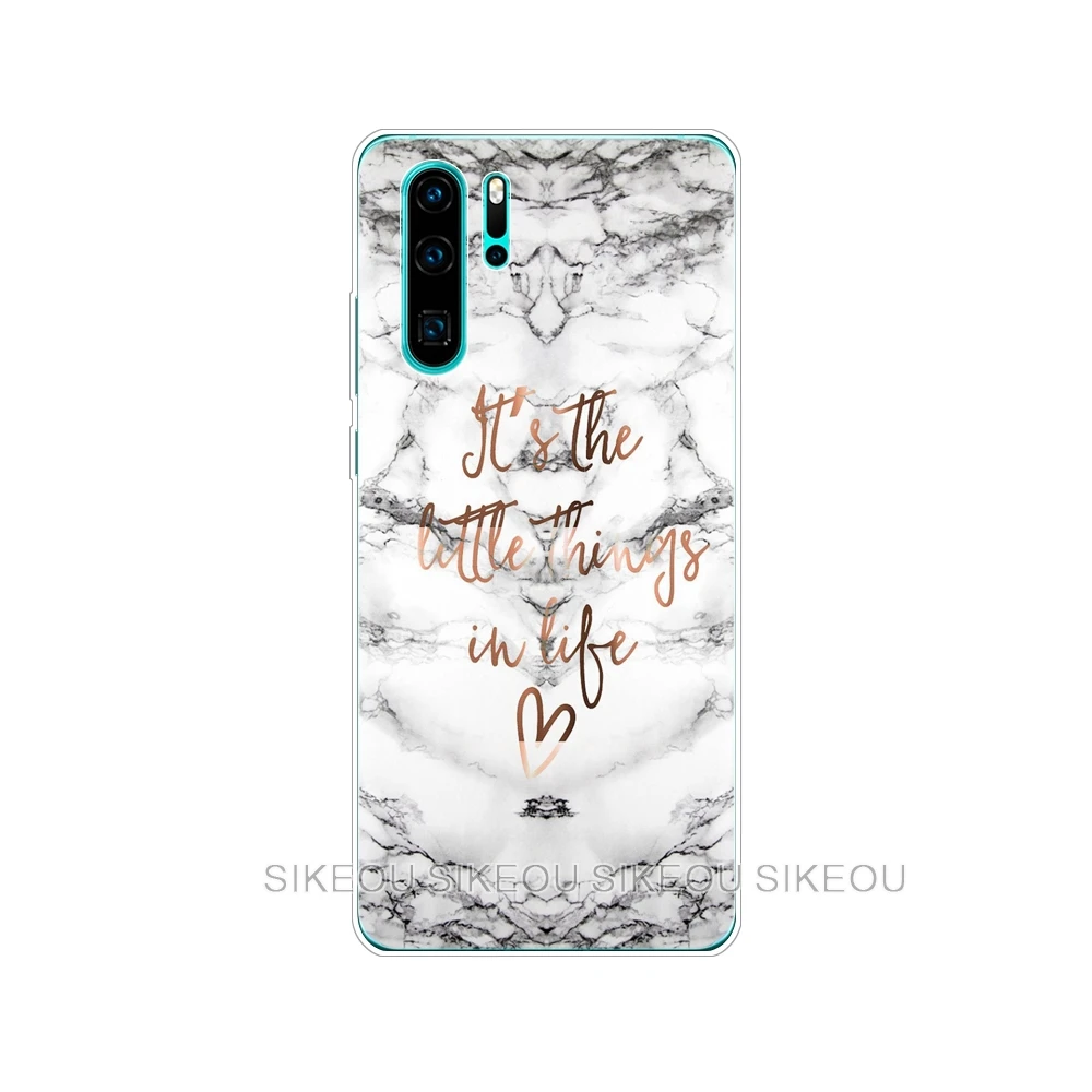 Чехол для huawei P30 PRO LITE, чехол-накладка для huawei mate 20 pro lite p smart plus, модный дизайн с мрамором - Цвет: 10895