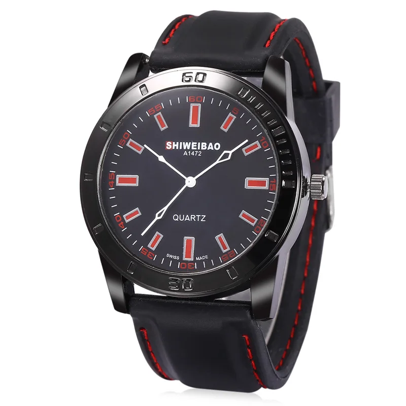 SHIWEIBAO Известный модный бренд для мужчин мужские спортивные водостойкие кварцевые часы студентов личность электронные силиконовый ремешок