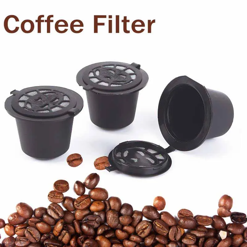 

5Pcs Refillable Filters Reusable Coffee Capsule Cup For Nespresso Machine