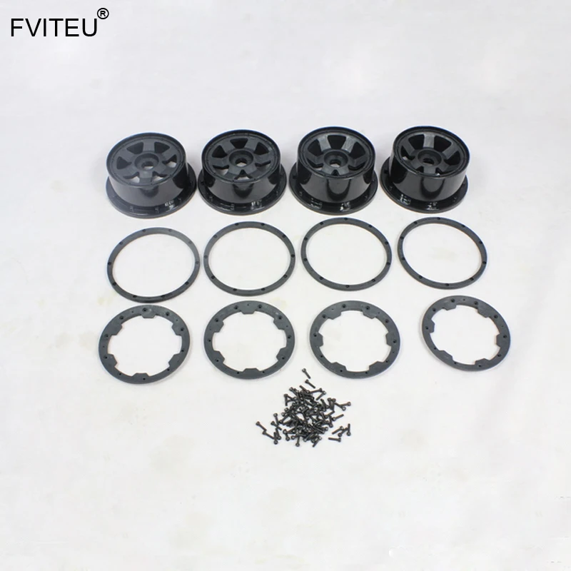 

FVITEU Plastic Wheel Hub and Wheel Rim kits For 1/5 HPI Baja 5T Rovan King Motor