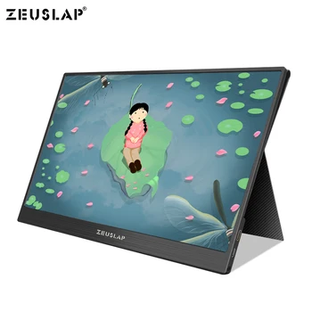 

NEW 15.6 inch Type-C USB-C Portable Monitor HD IPS 1920x1080 IPS Gaming Display with HDMI Earphone Port for Raspberry PS3/PS4