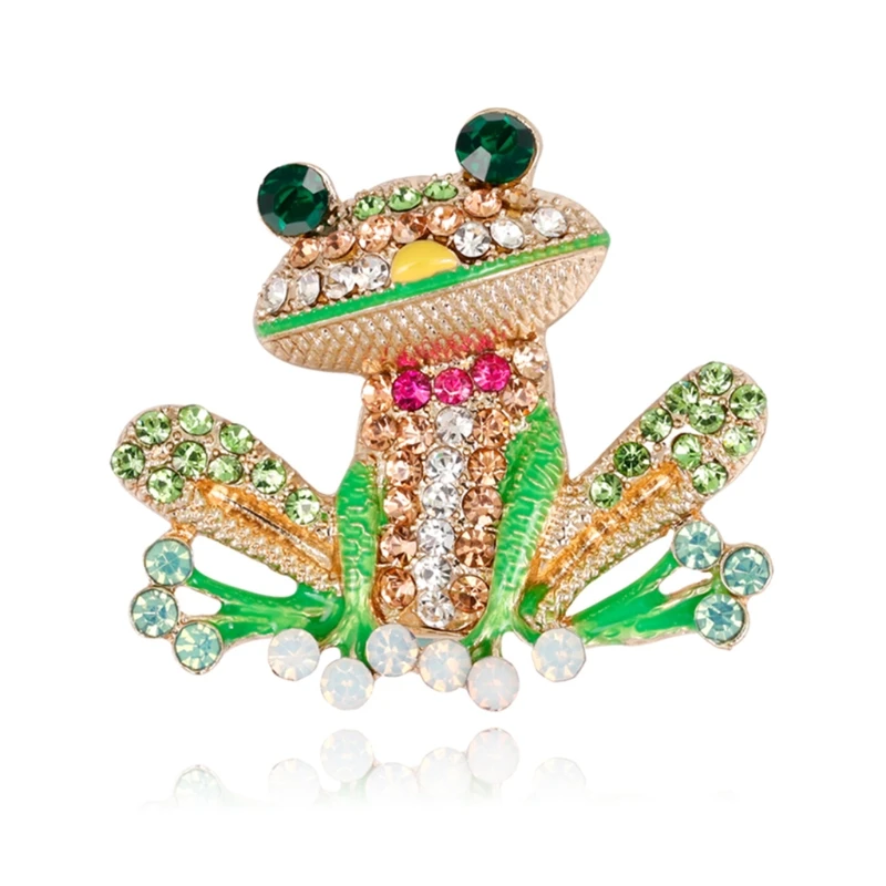 

Rhinestone Brooches Frog Brooch For Women Men Unisex Party Wedding Jewelry Accessories