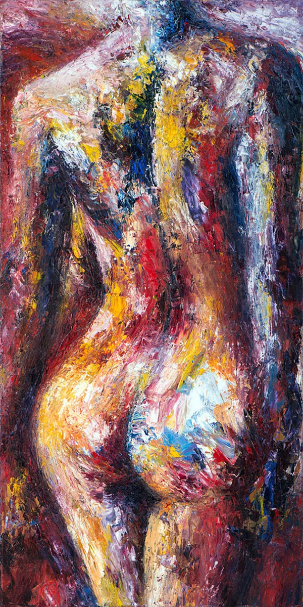 

nude painting for alexis masselin size 100x240cm