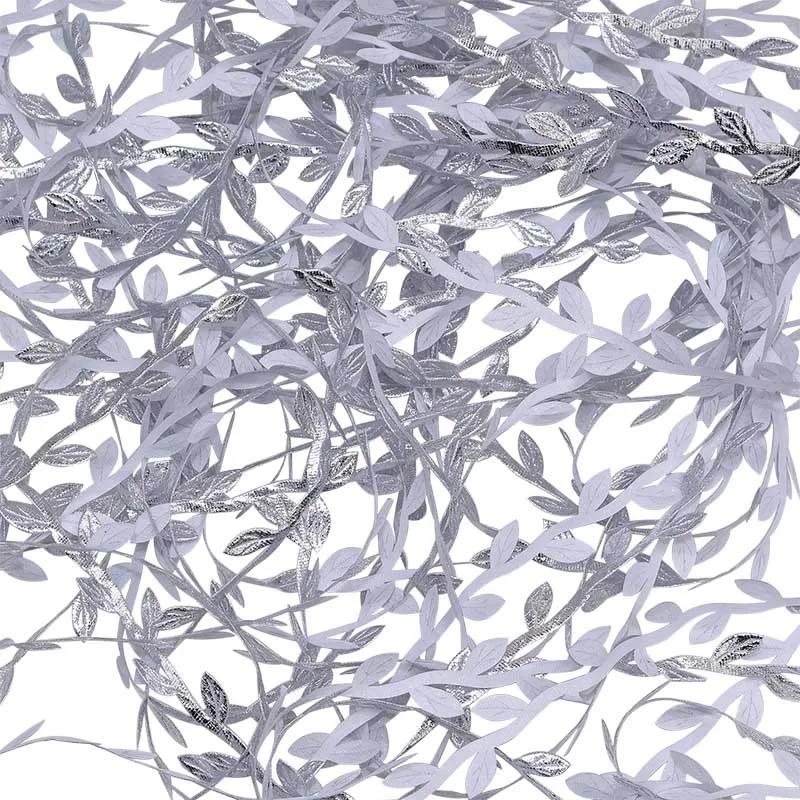 

10 Meters Artificial Silk Leaf Handmade Scrapbooking Craft Rose Leaves Wreath Wedding Party Decor Fake Flower Rattan Garland