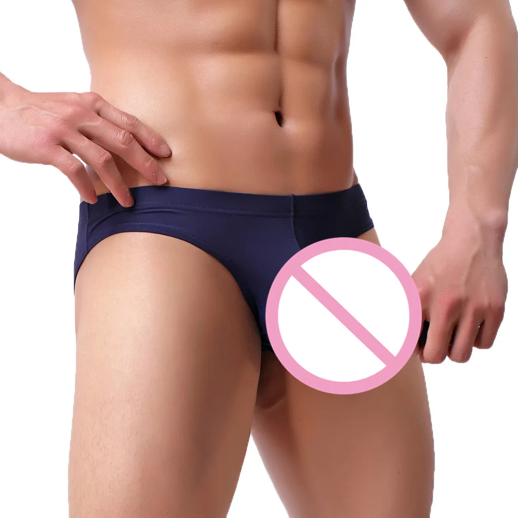 

Sexy underwear men mens briefs New Ice-Threaded Bullet Sexy Breathable Elephant Nose Underwear homosexuel cueca masculina