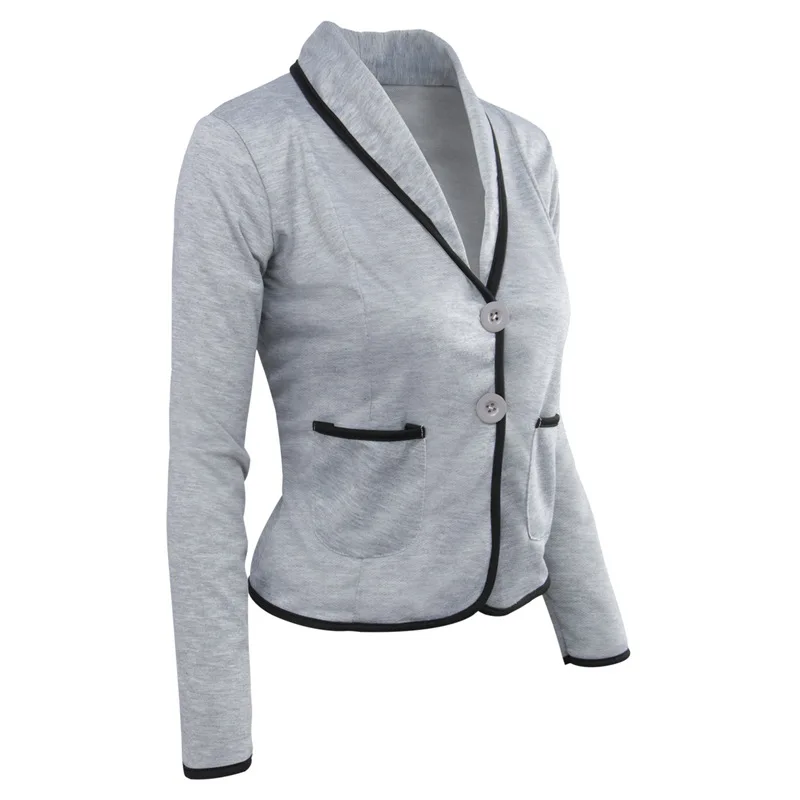 New Women's Blazer Plus Size full Sleeve Blaser Women Suit Work Office Lady Suit Female Slim Blazer Women Spring Autumn S-6XL