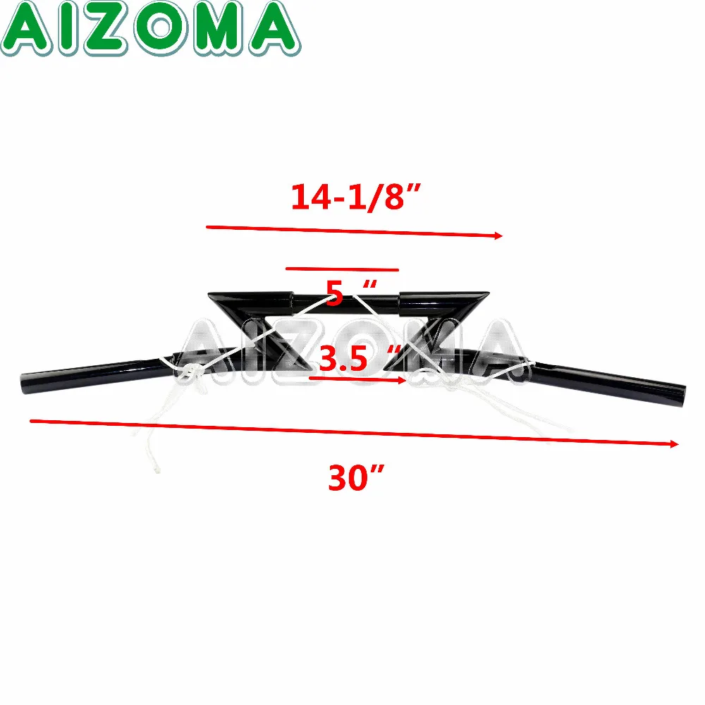 Сталь " Drag руль мотоцикла черный 25 мм/1 дюймов ручка Z-Bars для Harley Sportster Softail Fat Boy Dyna Street Fat Bob FXD