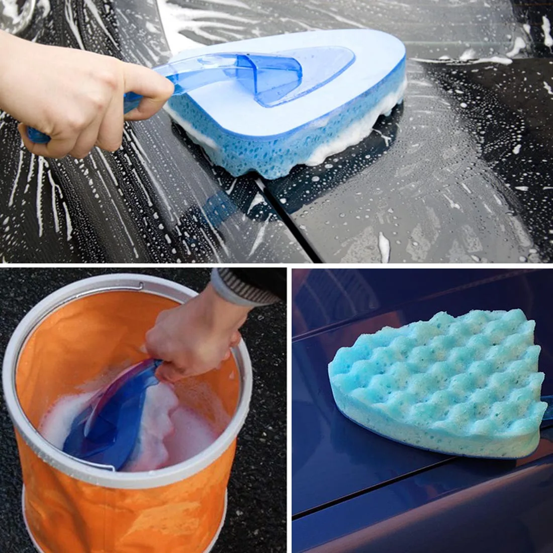 Dongzhen Car Wash Brush Cleaner Coral Sponge Brush Long