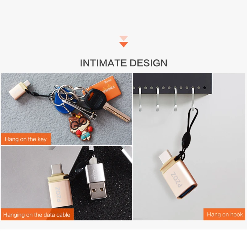 PZOZ переходник usb type c 3 0 otg micro зарядный преобразователь данных Тип microusb usbc для samsung