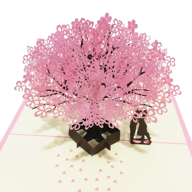 結婚式 誕生日 記念日のグリーティングカード グリーティングカード用の3dポップアップカード Cards Invitations Aliexpress