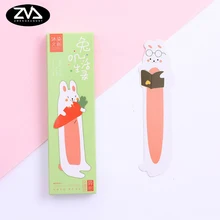 30 шт./кор. kawaii творческий кролик жизнь Студенческие закладки канцелярские реалистичный принт с героями мультфильмов Kawaii, закладки для офиса школьные принадлежности
