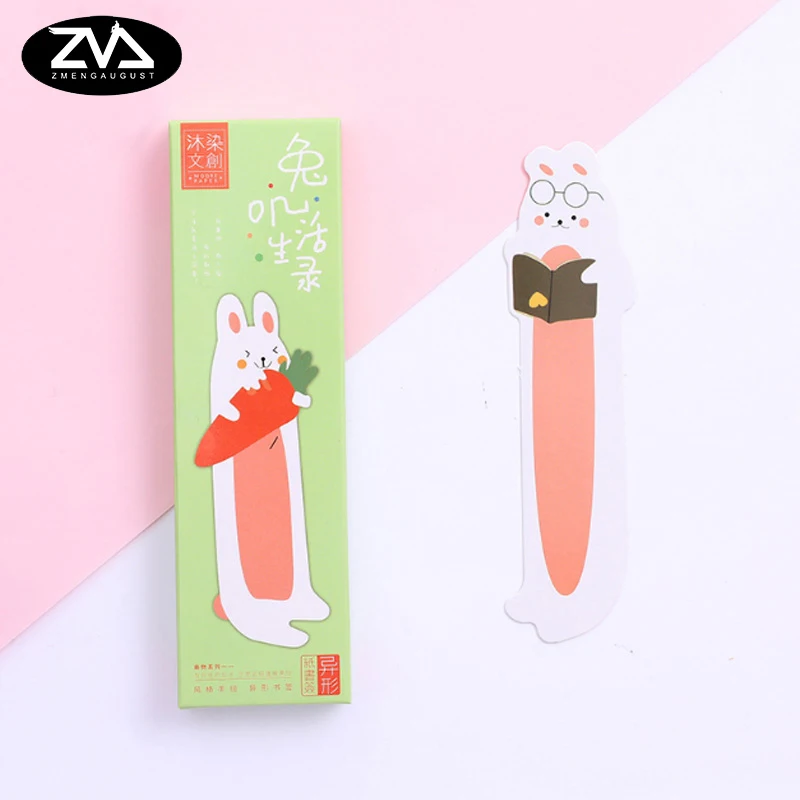 

30pcs/box kawaii Creative little fish Student Bookmarks Stationery Realistic Kawaii Cartoon Bookmarks Office School Supply