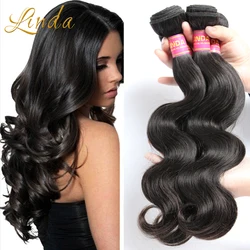 

Linda hair Brazilian Virgin Hair 4 bundles Brazilian Body Wave Brazilian Human Hair Weaves 6A Brazilian Virgin Hair Body Wave