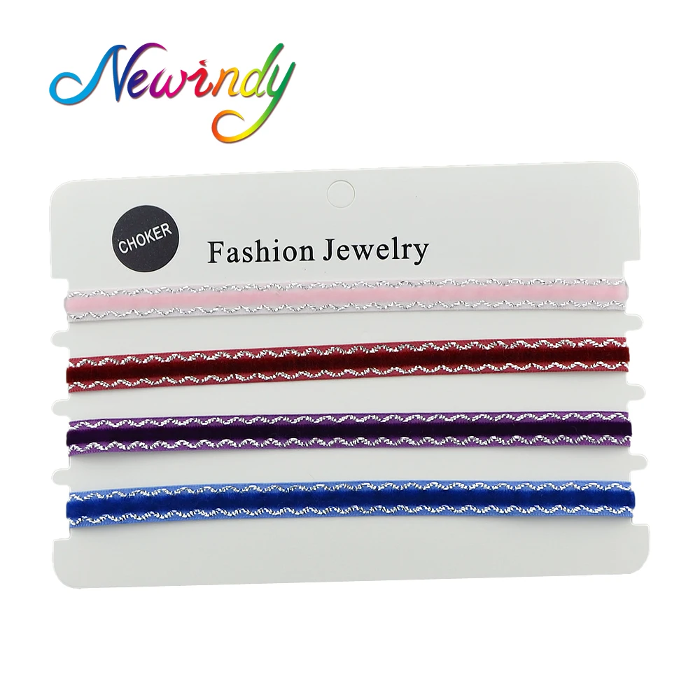 Newindy 4 шт./компл. розовый Winered фиолетовый голубой цвет Корея Velvet Chain волна Форма