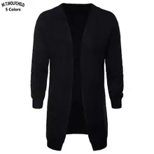 5 цветов, новинка, зимний мужской кардиган с v-образным вырезом, вязаные свитера, пальто, повседневный мужской толстый вязанный кардиган, модная мужская одежда