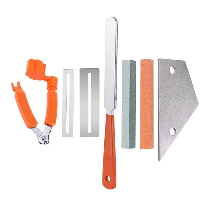 

Guitar Tools Fret Crowning File String Cutter Puller Stainless Steel Fret Rocker Fingerboard Guards Protectors Grinding Stones