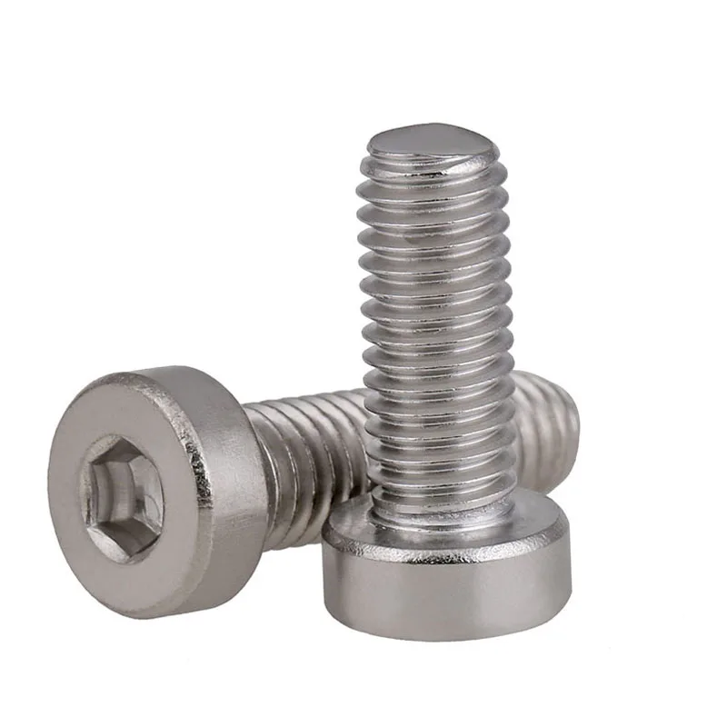 M4*6/8/10 30mm 304 Stainless Steel Thin Head Hexagon Screws,DIN7984