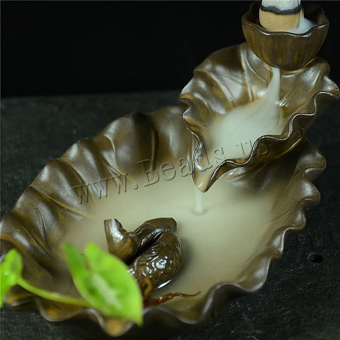 Lotus Flower Censer Backflow Incense Burner Ceramic Aromatherapy Furnace Aromatic Incense Holder Use In Home Office Teahouse