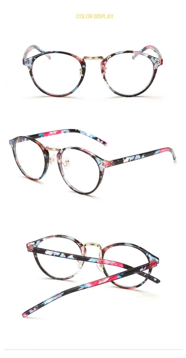 Крутые очки для мужчин и женщин, ретро очки в пластиковой металлической оправе, оптические овальные диоптрийные очки-1,0-1,5-2,0-2,5-3,0-3,5-4,0-6,0