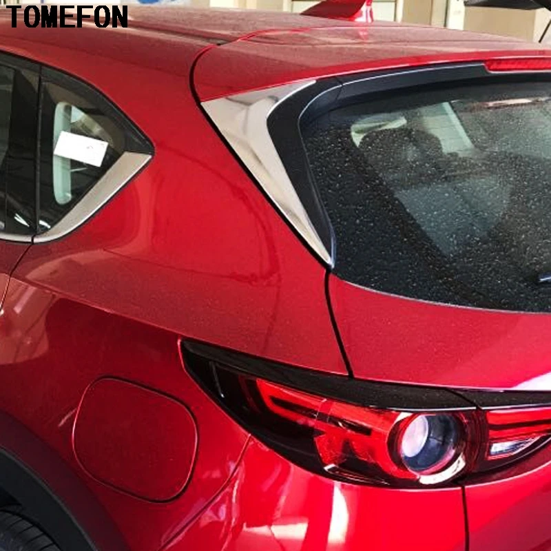 TOMEFON 2 шт. для Mazda CX 5 CX5 2017 2018 ABS задняя треугольная оконная крышка стикер отделка