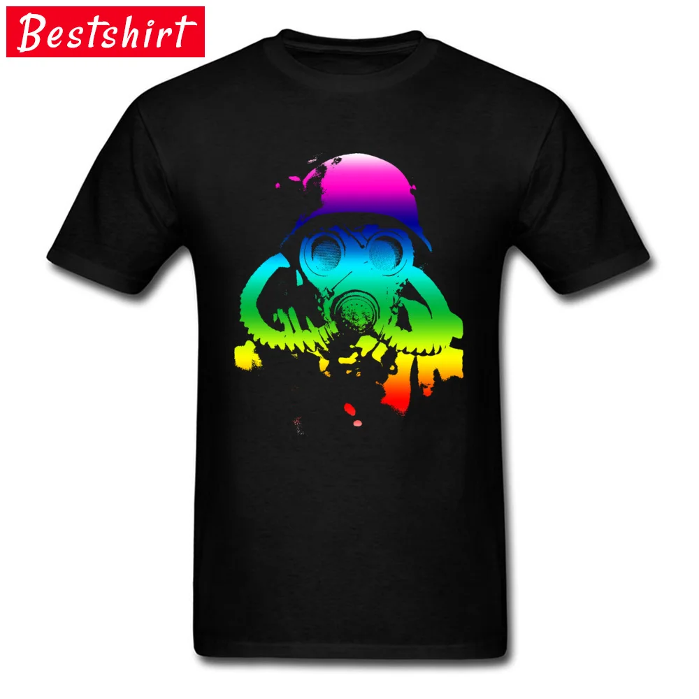 Clean World Personalized Autumn Pure Cotton O-Neck Men's T Shirt Printed On T Shirts Funny Short Sleeve T-shirts Clean World black