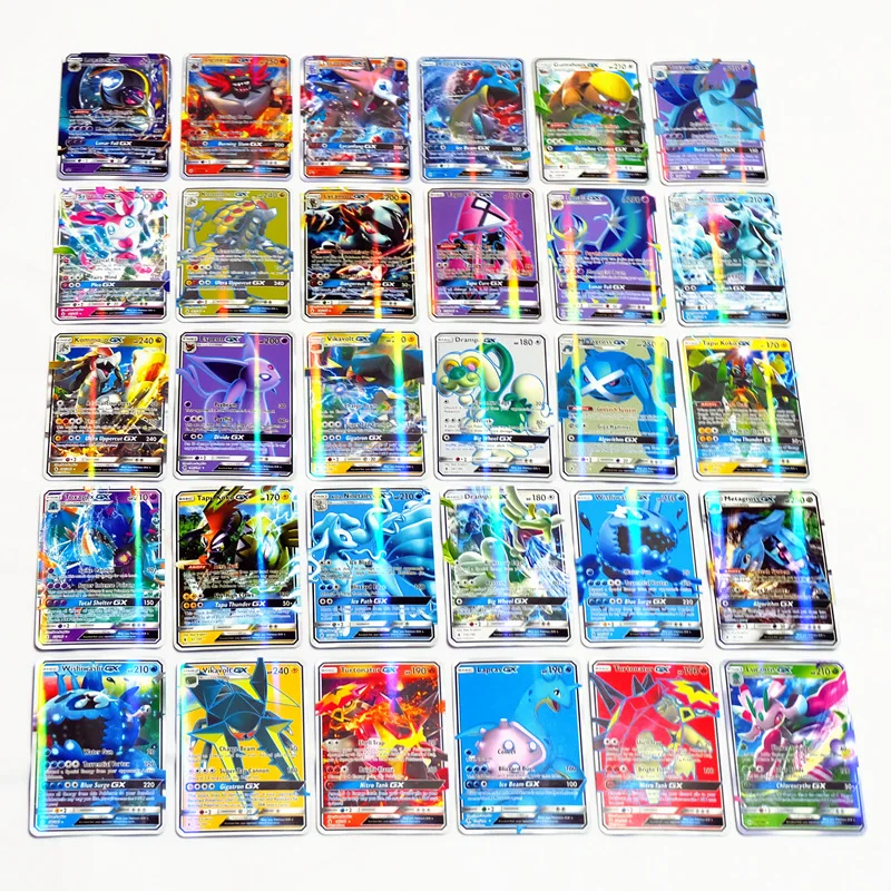 No Repeat 200 Pcs GX for carte cards GX Shining Game Battle Carte Card Game For Children Toy