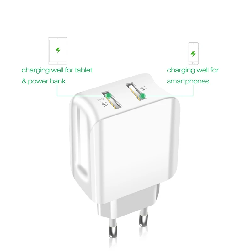 Suntaiho Universal Dual USB Port Charger Travel Wall Charger Adapter Smart Mobile Phone Charger for iPhone/Samsung/Xiaomi /iPad Suntaiho Universal Dual USB Port Charger Travel Wall Charger Adapter Smart Mobile Phone Charger for iPhone/Samsung/Xiaomi /iPad