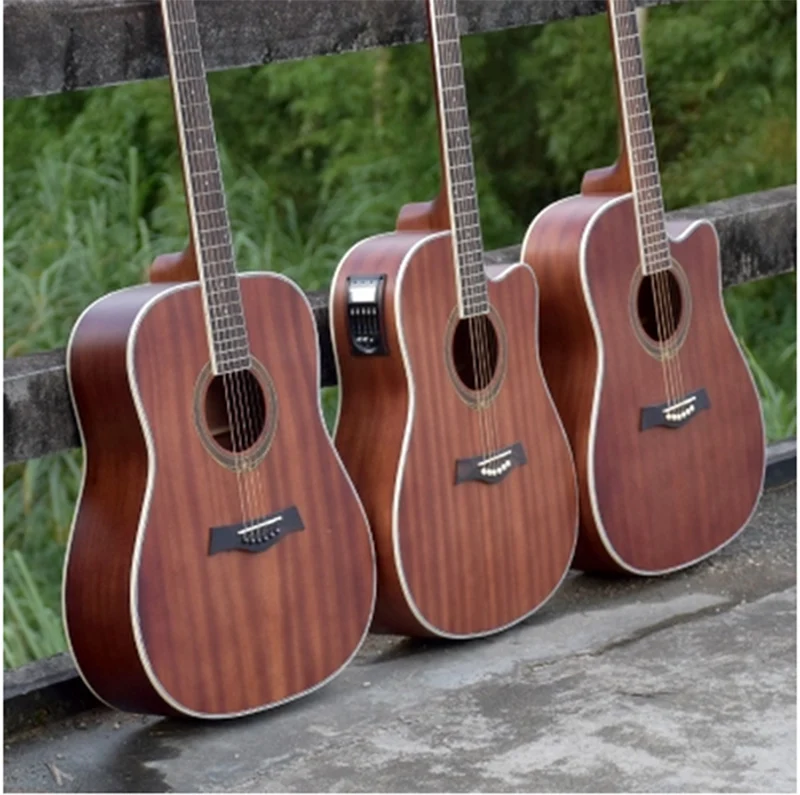 40 inch guitar 41 inch six strings electric box guitar sand Billy wood