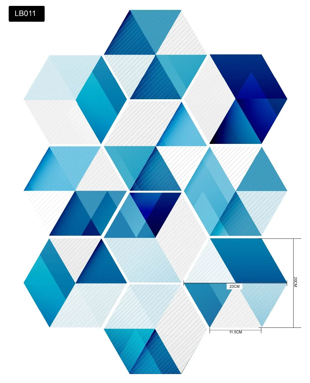 Самоклеющиеся обои Шестигранная плитка стикер ПВХ водонепроницаемый для кухни ванной гостиной DIY