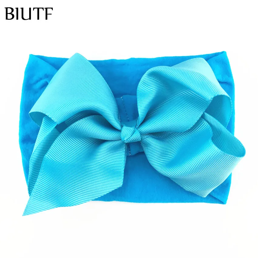 1 шт./лот широкая эластичная нейлоновая повязка на голову для девочек с 5 дюймовым