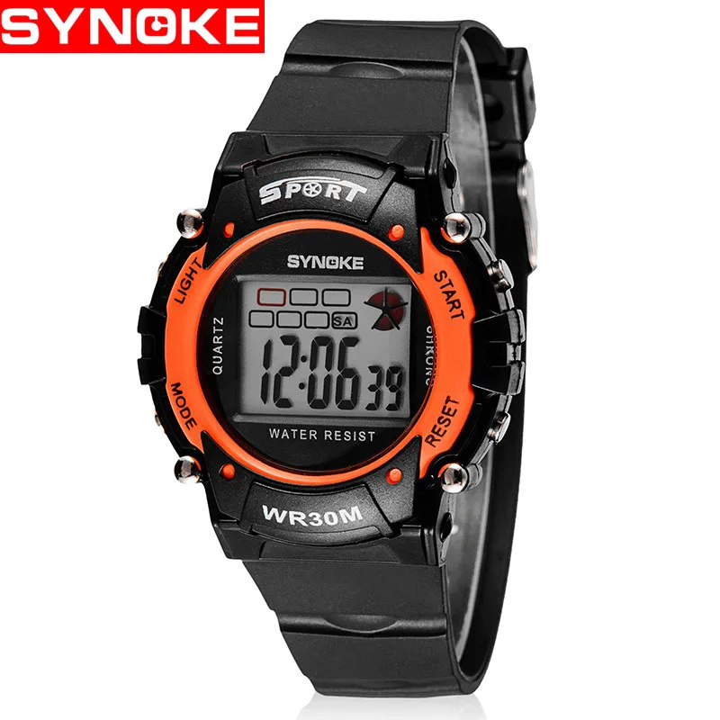New Kids font b Watches b font Sport Digital Wristwatches Timer Alarm Chrono 30M Waterproof font