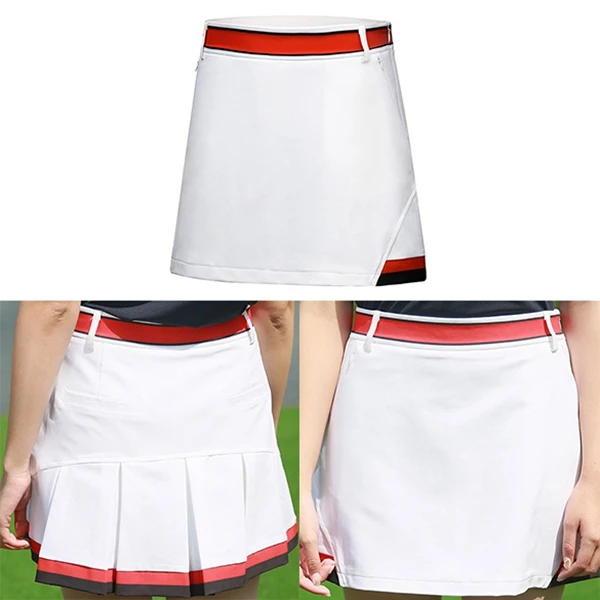 Pgm Летняя женская юбка, быстросохнущая Спортивная юбка, одежда для гольфа, тенниса, высокоэластичная юбка для гольфа