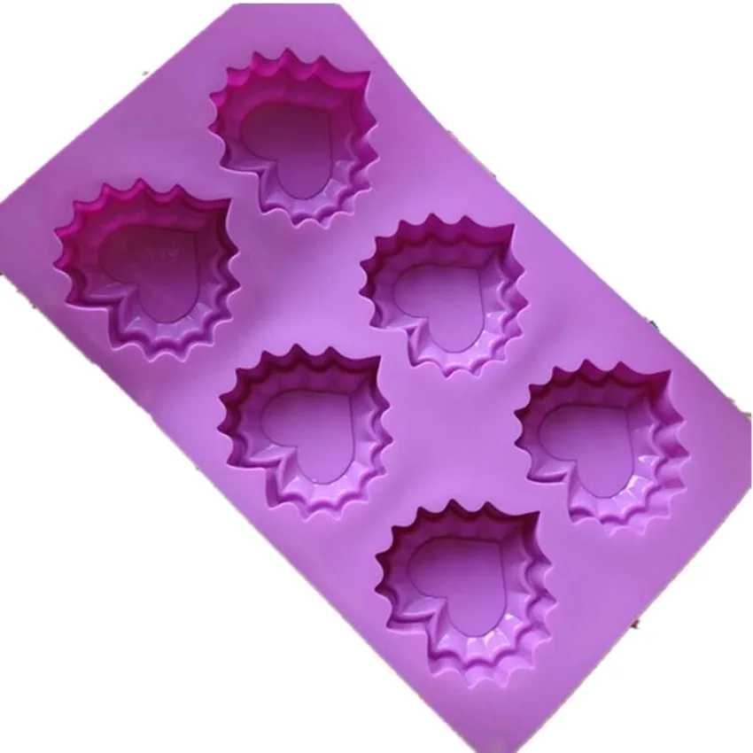 Силиконовая форма для выпечки торта 6 отверстий|diy mold|baking moldcake baking molds |