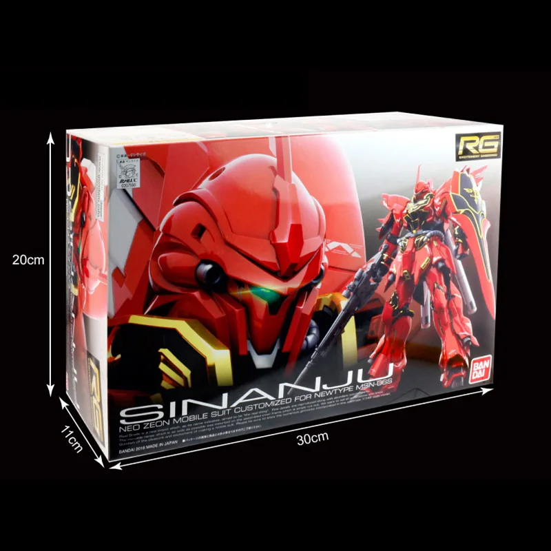 Японский настоящий RG 1/144 аниме HG MSN 06S Sinanju Gundam Модель Собранный робот фигурка gunpla