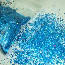 50 грамм/мешок x Смешанные Блестки для ногтей цвета(блестящий порошок+ шестигранник) форма для украшения ногтей