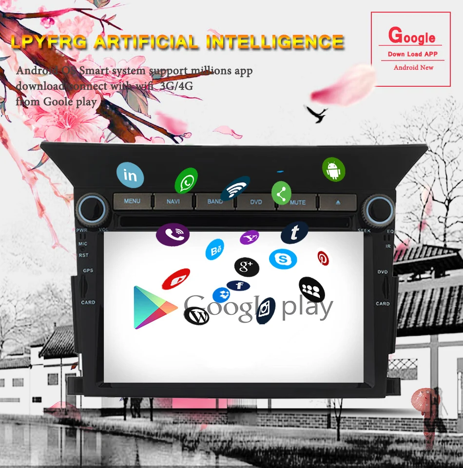 Sale Android 9.0 Car DVD Player For Honda Pilot 2009 2010 2011 2012 2013 Auto Radio Stereo GPS Glonass Navigation Audio Video DAB 4G 4