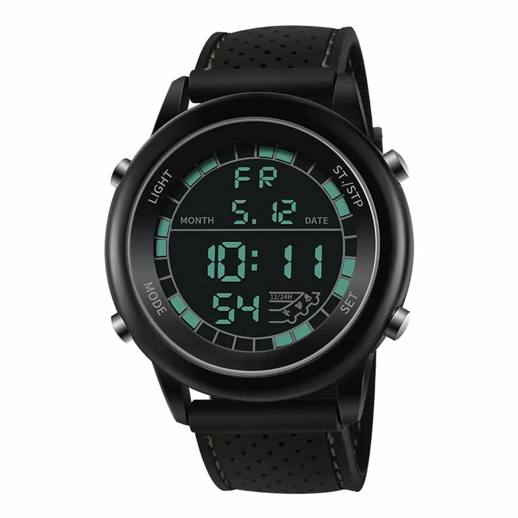 Men Electronic Wrist Watches Waterproof Dual Display Analog Digital LED sport watch Electronic digital Watch gifts Men's wrist