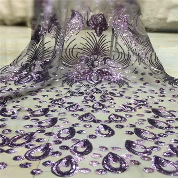

sequins lace material fabric for dress embroidery mesh lace for bridal couture african lace sewing fabric weding dress