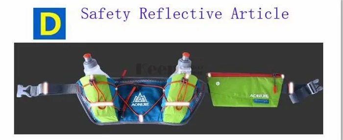 AONIJIE Для мужчин Для женщин Сумки на пояс Бег гидратации Ремни с 2 шт. 250 мл держатель бутылки ремень светоотражающие Бег Водой Пояс