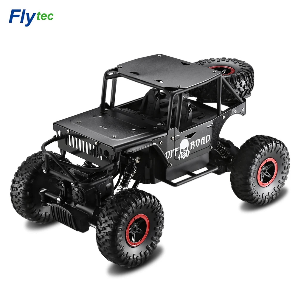 

Flytec 9118 RC Car 1/18 2.4G 4WD Rock RC Car Crawlers RC Climbing Car High Speed Racing Car Clamber Off-Road Vehicle Toys Alloy