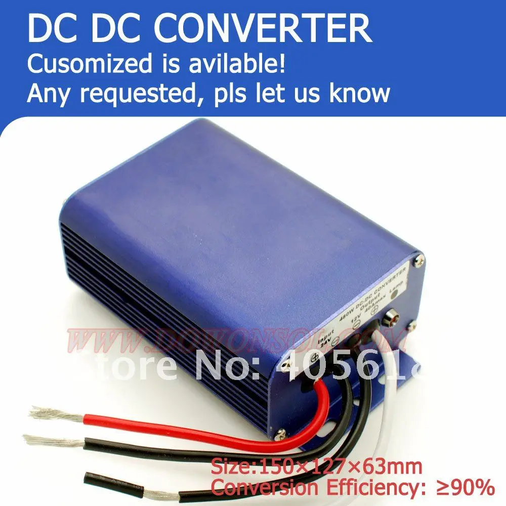 Converter преобразователь 24 V понижающий до 12 V 40A 480 W dc В dc преобразователь модуль