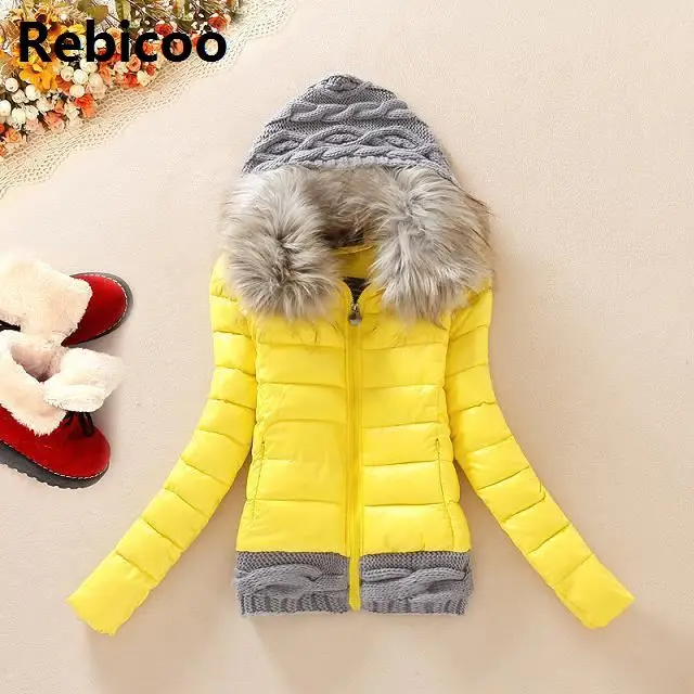 New Arrivals 2018 Winter Jacket Women Fashion Slim Big Fur Collar Warmth Outdoor Casual Coat warm
