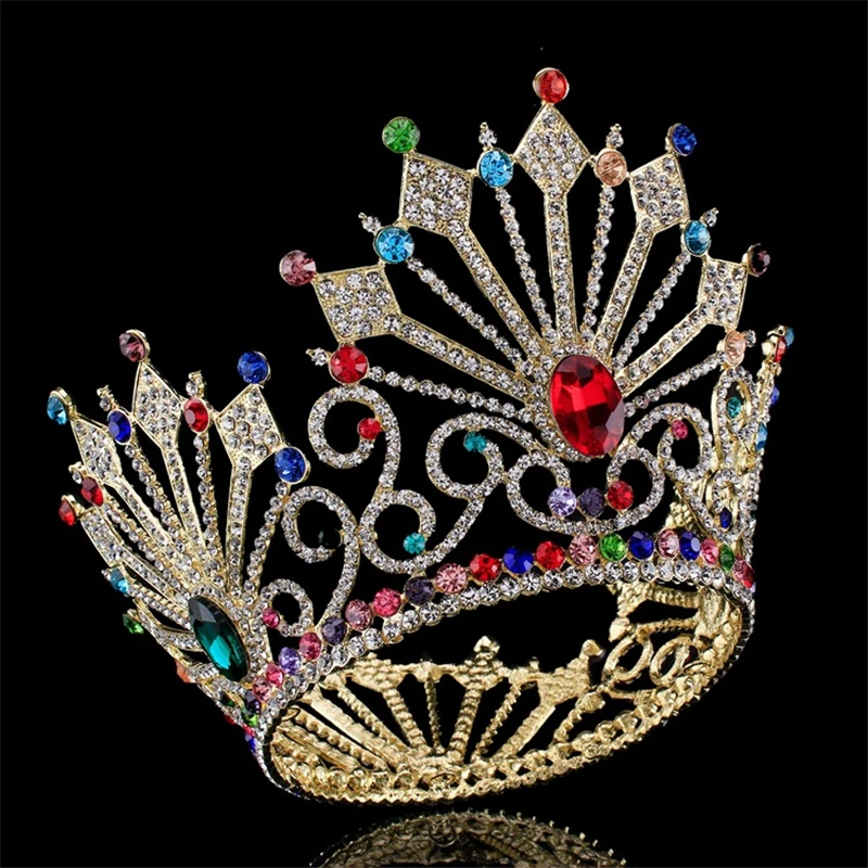

High Quality Bridal Tiaras and Crowns Full Crystal Rhinestone Gold Silver Wedding Hair Crown for Women Hair Jewelry Accessories