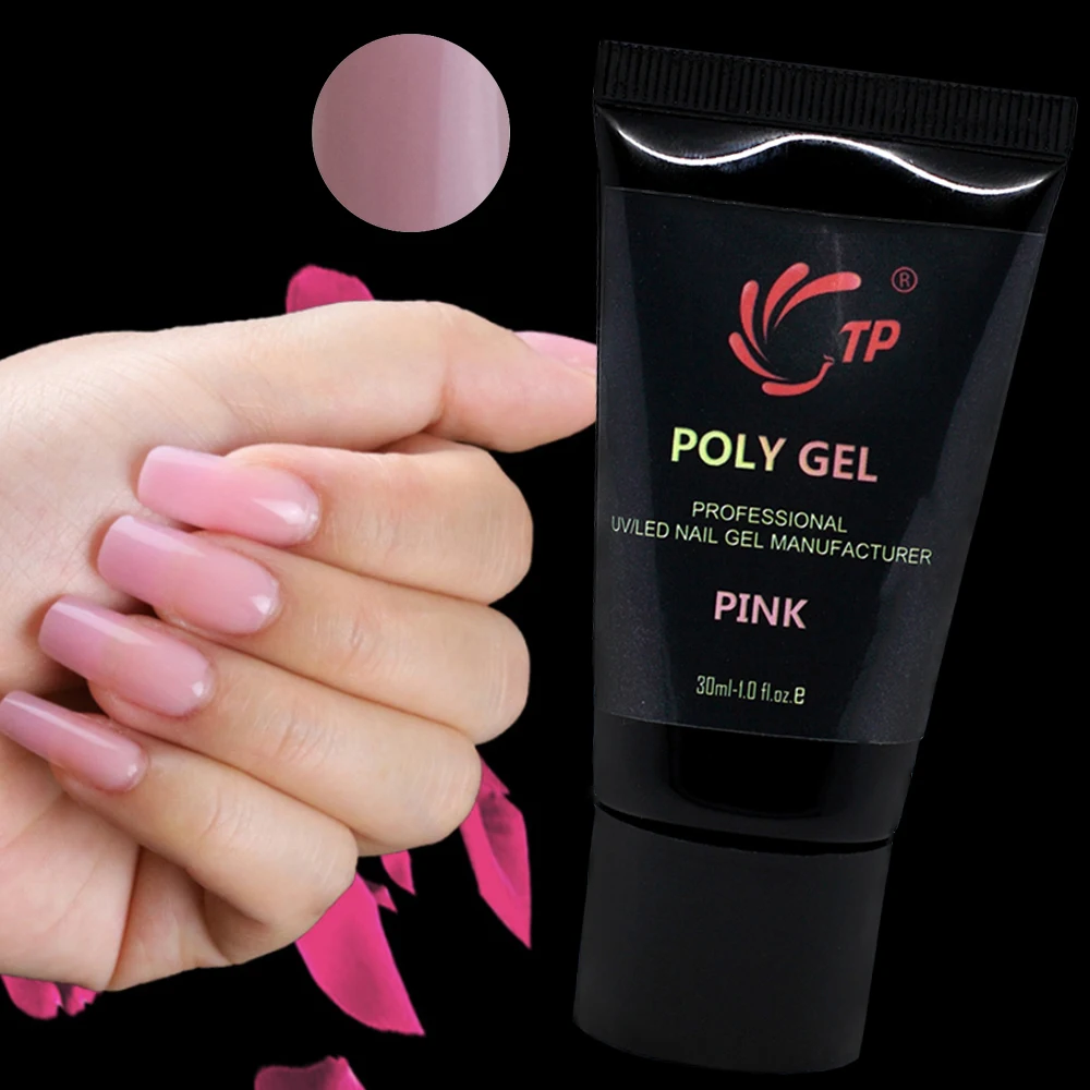 ТП 30 мл УФ гель для наращивания ногтей розовые тюбики ногтей|builder gel|uv builder gelcover gel |