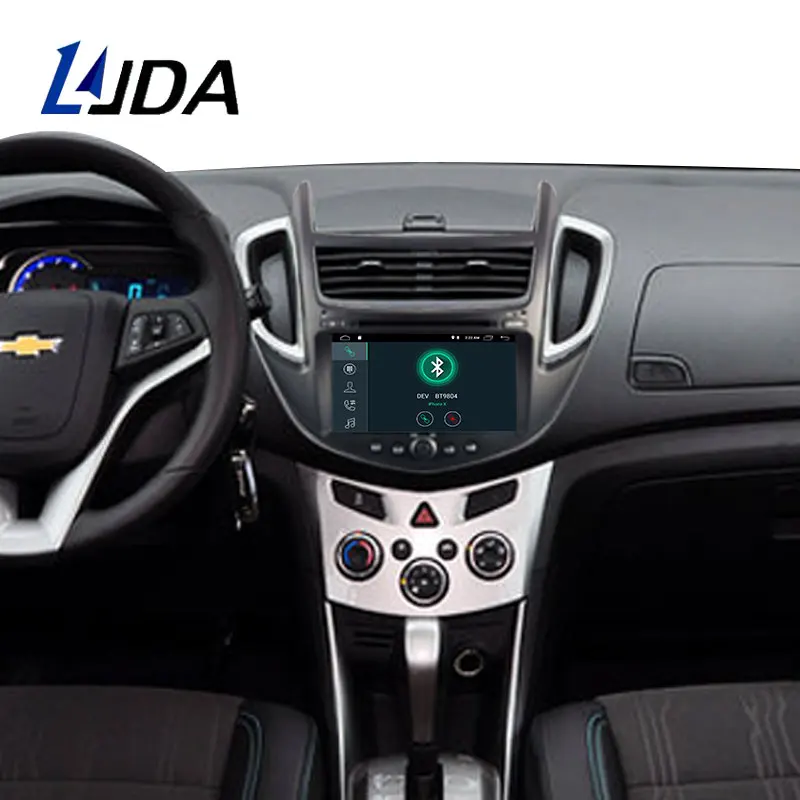 Perfect LJDA 2 Din Car Radio Android 9.1 For Chevrolet Trax Tracker Holden/Trax 2013-2017 GPS Navi Multimedia Mirror link WIFI BT Audio 5