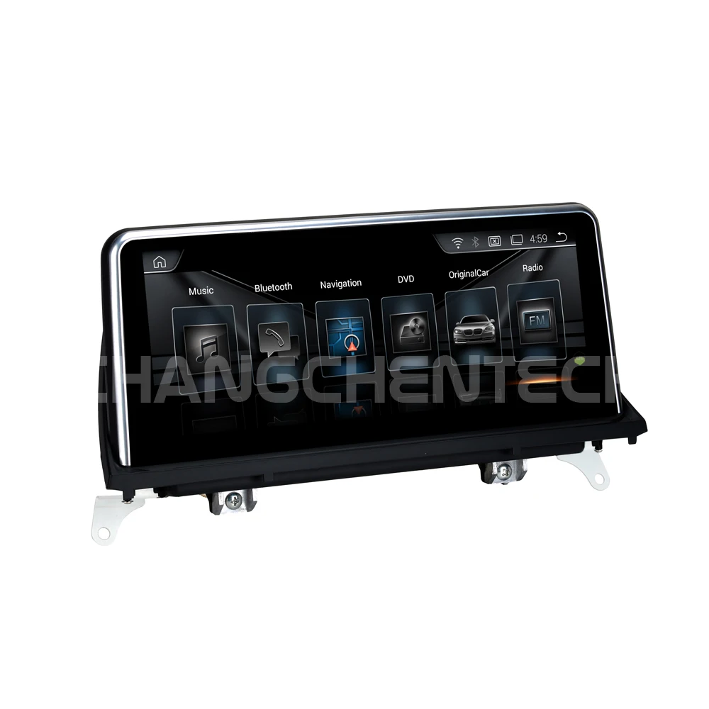 Discount New Come Android 9.0 4G ram Black Screen for BMW x5 x6 E70 E71 CIC Built-in CarPlay Function Bluetooth WiFi Car GPS Multimedia 2